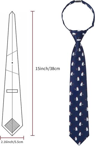 Enlision Boys Christmas Ties Holiday Xmas Kids Tie and Pocket Square Set Pre-tied Adjustable Neckties for Boys Festival Party in Kuwait