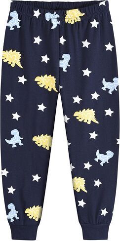 DDSOL Toddler Baby Boys Pajamas 2 Pieces Cotton Sleepwear Set Kids Fall Winter Long Sleeve Jammies in Kuwait