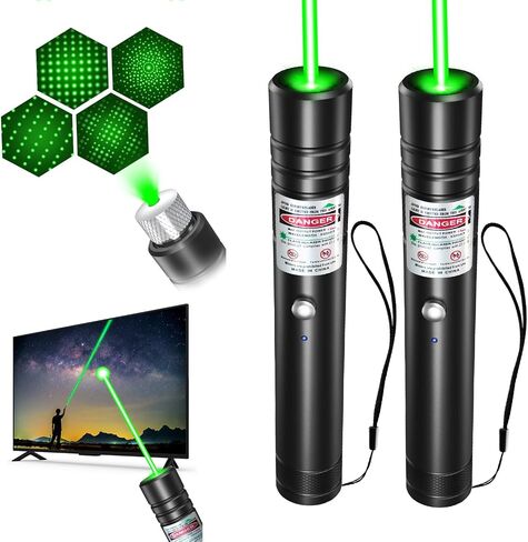 [Professional] Rechargeable Green Beam Light Flashlight Long Distance Range for TV/LED/LCD Screens Tactical Flashlights Presentation Office/Outdoors/Astronomic/Construction [001] in Saudi Arabia