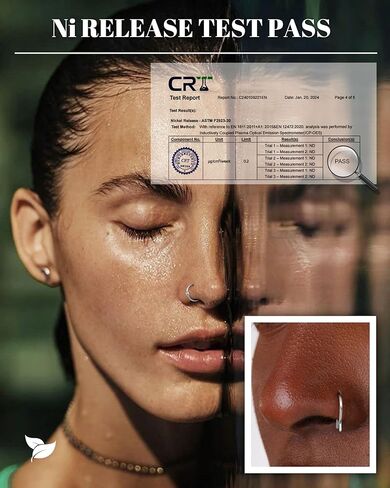 Besteel 20 Pcs Septum Rings 16G Hypoallergenic Surgical Steel Hinged Clicker Nose Rings Hoops for Women Men Cute CZ Dangle Horseshoe Lip Helix Tragus Daith Cartilage Piercing Jewelry 10MM in Kuwait