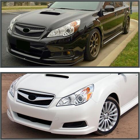 SPEC-D TUNING Left Driver Side Chrome Projector Headlight Compatible with 2010-2014 Subaru Legacy, 2010-2014 Subaru Outback in Saudi Arabia