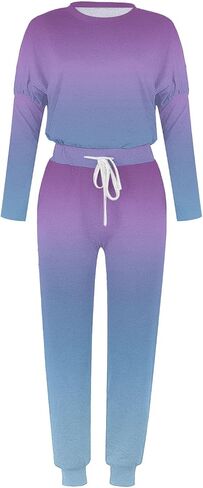 Lounge Sets for Women Plus Size Casual Comfy Workout Travel 2 Piece Outfits Sweatsuits Vacation Fall Winter Clothing in Saudi Arabia