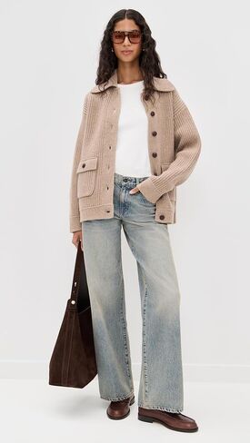 White & Warren Women's Merino Fisherman Jacket in Saudi Arabia