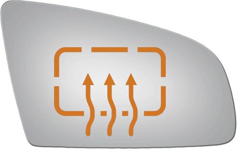 Burco 5135H Convex Passenger Side Power Replacement Mirror Glass Heated for 2006-2008 AUDI A3, 2002-2008 A4, 2005-2008 A6, 2006-2008 A6 QUATTRO, 2004-2008 S4, 2007-2008 S6 in Saudi Arabia