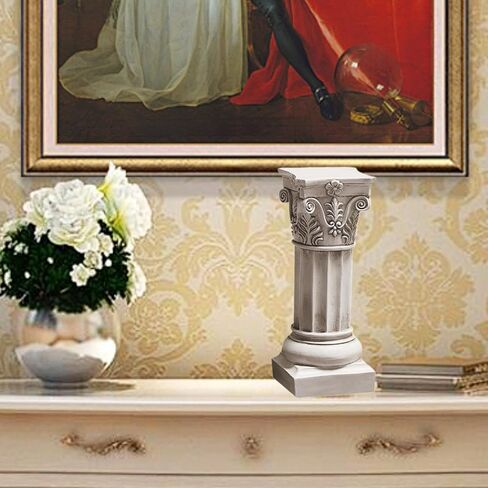 Roman Pillar Statue Figurine Greek Column Photo Prop Decorative Roman Column Sculpture Greek Statue for Scene Patio Indoor, Style A, S in Saudi Arabia