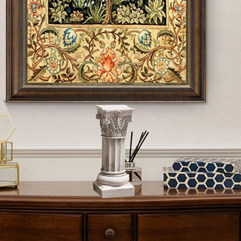 Roman Pillar Statue Figurine Greek Column Photo Prop Decorative Roman Column Sculpture Greek Statue for Scene Patio Indoor, Style A, S in Saudi Arabia