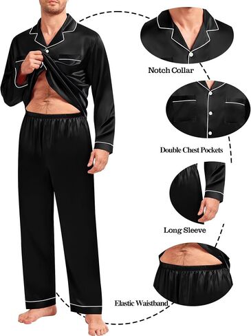 SWOMOG Family Matching Pajamas Set Christmas Pajamas Long Sleeve Button Down Pj Set 2Pcs Festival Party Sleepwear in Saudi Arabia