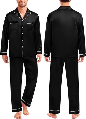 SWOMOG Family Matching Pajamas Set Christmas Pajamas Long Sleeve Button Down Pj Set 2Pcs Festival Party Sleepwear in Saudi Arabia