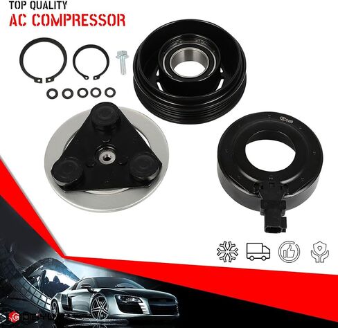 cciyu AC Clutch 2013-2016 Fit for Ford Escape 2.0L 2015-2016 Fit for Lincoln MKC 2.0L Replaces AC Compressor Clutch for Car 4 Grooves in Saudi Arabia