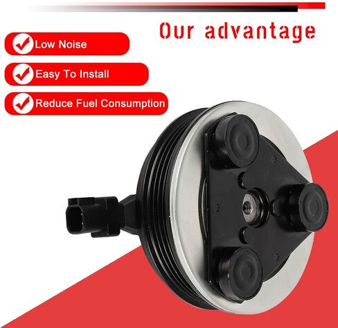 cciyu AC Clutch 2013-2016 Fit for Ford Escape 2.0L 2015-2016 Fit for Lincoln MKC 2.0L Replaces AC Compressor Clutch for Car 4 Grooves in Saudi Arabia