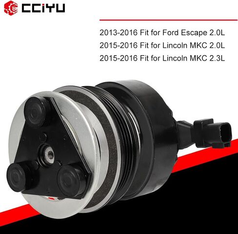 cciyu AC Clutch 2013-2016 Fit for Ford Escape 2.0L 2015-2016 Fit for Lincoln MKC 2.0L Replaces AC Compressor Clutch for Car 4 Grooves in Saudi Arabia