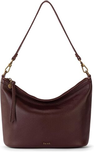 The Sak Jasmine Small Hobo Bag - Premium Leather Women's Purse for Everyday & Travel - Mini Hobo Shoulder Handbag With Zipper Closure & Pockets in Kuwait
