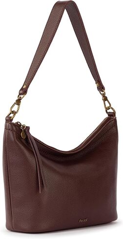 The Sak Jasmine Small Hobo Bag - Premium Leather Women's Purse for Everyday & Travel - Mini Hobo Shoulder Handbag With Zipper Closure & Pockets in Kuwait