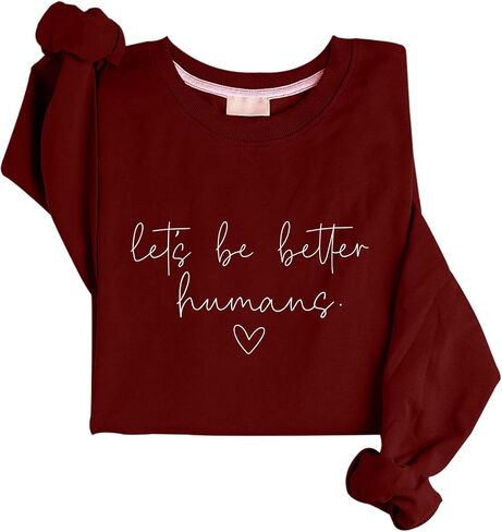 قميص من النوع الثقيل Let's Be Better Humans قميص من النوع الثقيل Let's Be Better Humans للنساء والرجال in Kuwait