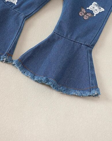 Renotemy Toddler Baby Girls Clothes Infant Girl Outfits Ruffle Sleeve Tops Pants Clothing Sets for Girls in Kuwait