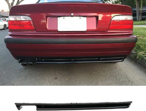 ناشر المصد الخلفي متوافق مع 1992-1999 BMW E36 3-Series، JDM Style PU Splitter Spoiler Valance Chin Diffuser من IKON MOTORSPORTS، 1993 1994 1995 1996 1997 1998 in Saudi Arabia