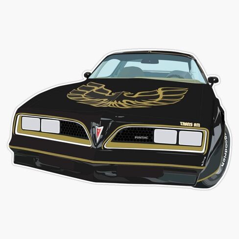 Firebird 77 Bandit Sticker Bumper Sticker Vinyl Decal 5" in Saudi Arabia