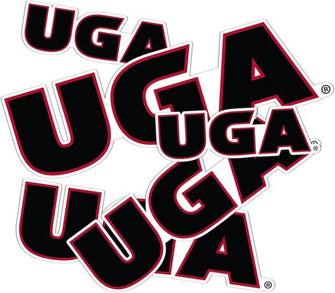 ملصق جامعة جورجيا لصبار الصحراء بلدغ UGA Dawgs ملصقات الفينيل شارات الكمبيوتر المحمول زجاجة ماء سجل قصاصات السيارة T3 (النوع 3-6) in Kuwait
