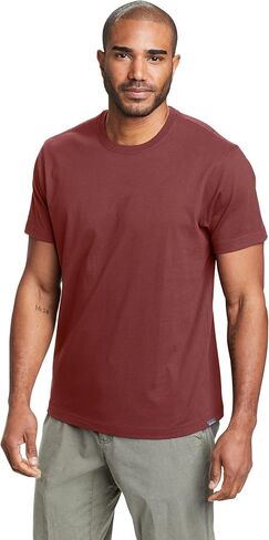 Eddie Bauer Mens Short Sleeve Lw Cotton Classic Tee in Saudi Arabia