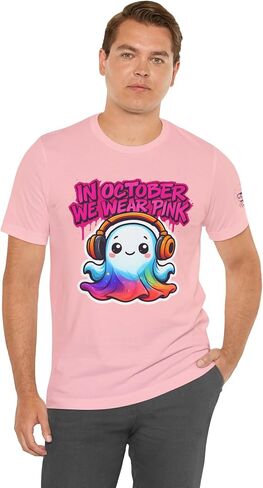 الفوضى هريرة إمبوريوم ™ | في أكتوبر، نرتدي تي شيرت Pink Ghost Graphic in Kuwait