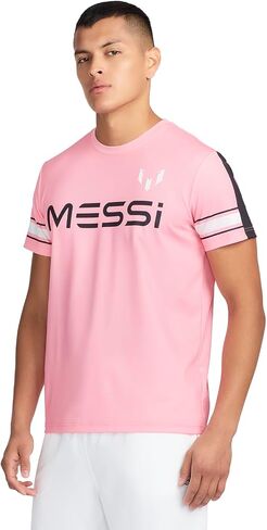 Messi Men's Mesh Tee, Lifestyle Short Sleeve T-Shirt, Standard Fit with Graphic in Saudi Arabia