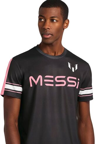 Messi Men's Mesh Tee, Lifestyle Short Sleeve T-Shirt, Standard Fit with Graphic in Saudi Arabia