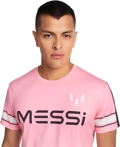 Messi Men's Mesh Tee, Lifestyle Short Sleeve T-Shirt, Standard Fit with Graphic in Saudi Arabia