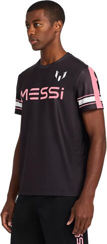 Messi Men's Mesh Tee, Lifestyle Short Sleeve T-Shirt, Standard Fit with Graphic in Saudi Arabia