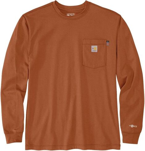 Carhartt Mens Flame Resistant Force Loose Fit Lightweight Long-Sleeve Longhorn Graphic T-Shirt in Saudi Arabia