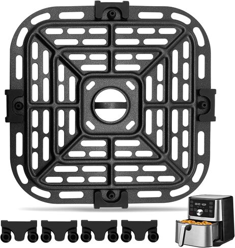 Air Fryer Grill Plate for Instant Pot Vortex Plus 6 in 1 6 QT Gourmia GAF735 6 QT Air Fryer, Air Fryer Accessories Replacement Tray Rack Parts Grill Pan Crisper Plate, Dishwasher Safe in Kuwait