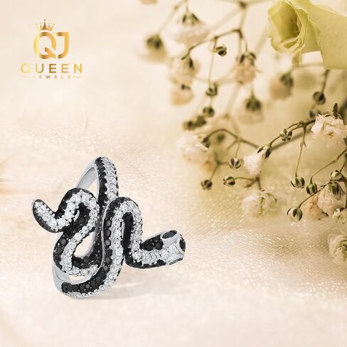 Queen Jewels Rings for Women Sterling Silver Cubic Zirconia Ring | Engagement Ring, Wedding Rings for Women | 14k Gold Rings & Wedding Bands for Women | 925 Sterling Silver Moissanite Rings for Women in Saudi Arabia