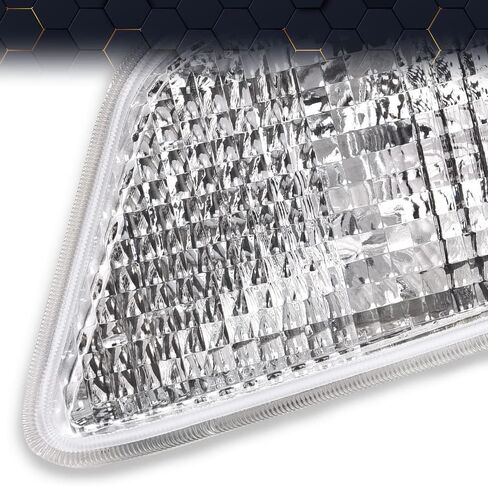 PIT66 Front Side Marker Turn Signal Light, Compatible with Pontiac Firebird 1998-2002 Corner Parking Lights Turn Signals Left Driver And Right Passenger Side Clear Lens Halogen in Saudi Arabia