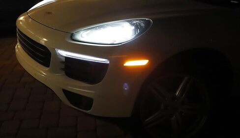 iJDMTOY عدسة مدخنة كهرمانية كاملة LED مجموعة إضاءة جانبية متوافقة مع بورش باناميرا 2014-2016، مدعومة بـ 40-SMD LED، استبدل مصابيح العلامات الجانبية الأمامية OEM in Saudi Arabia