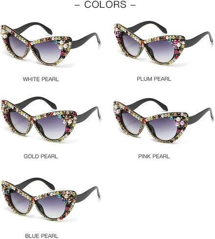 Cat Eye Diamond Sunglasses Women 2020 Oversized Punk Sun Glasses Crystal Vintage Rhinestone Glasses Eyewear UV400 in Saudi Arabia