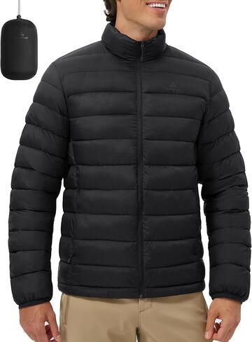 Pioneer Camp Mens Lightweight Packable Puffer Jacket Winter Insulated Puffy Coat Water Repellent Warm Quilted Jackets Travel in Kuwait