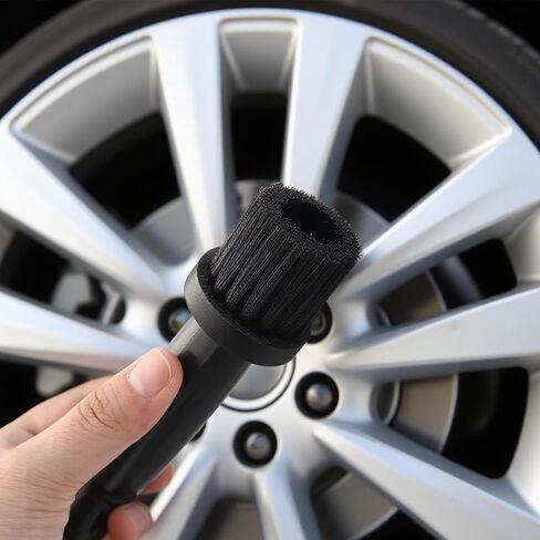 Wheel Lug Nuts Cleaning Brush, Car Detailing Brush Kit for Wheel Rim and Lug Nut Covers Cleaning Durable Car Wash Supplies in Saudi Arabia