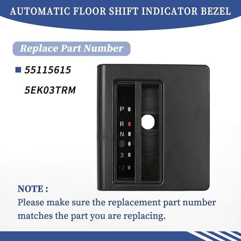 Automatic Floor Shift Indicator Bezel Trim Compatible with Jeep Cherokee XJ 1997 1998 1999 2000 2001 Replace 55115615 5EK03TRM Auto Console Shifter Cover in Saudi Arabia