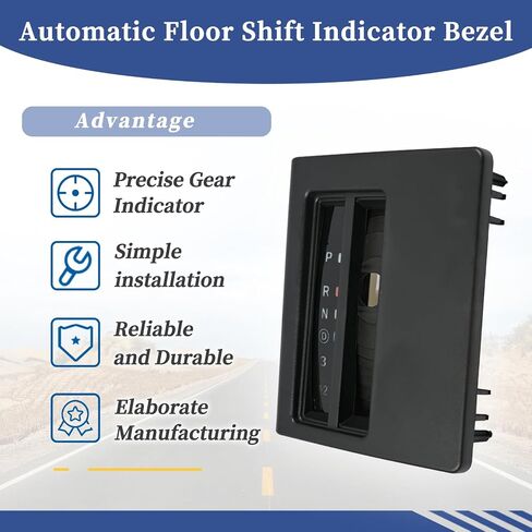 Automatic Floor Shift Indicator Bezel Trim Compatible with Jeep Cherokee XJ 1997 1998 1999 2000 2001 Replace 55115615 5EK03TRM Auto Console Shifter Cover in Saudi Arabia