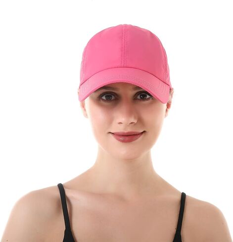 Womens Criss Cross Baseball Cap Adjustable High Messy Bun Ponycap Quick Dry Ponytail Hat Outdoor Running Sports Hats Dad Hat in Saudi Arabia