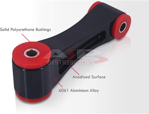 AJP Distributors JDM Aluminum Rear Engine Motor Mount with Solid Polyurethane Bushings Kit Compatible/Replacement For Civic FC FK FK8 Si Type-R 2016 2017 2018 2019 2020 2021 in Saudi Arabia