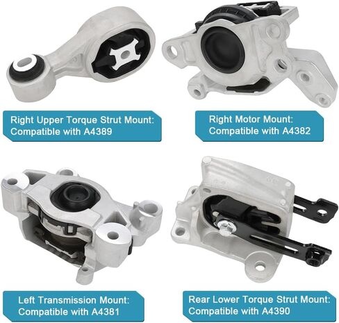 JDMON 4 قطع استبدال حامل ناقل الحركة لمحرك 2019-2024 Nissan Altima 2.5L تلقائي متوافق مع A4381، A4382، A4389، A4390 in Saudi Arabia