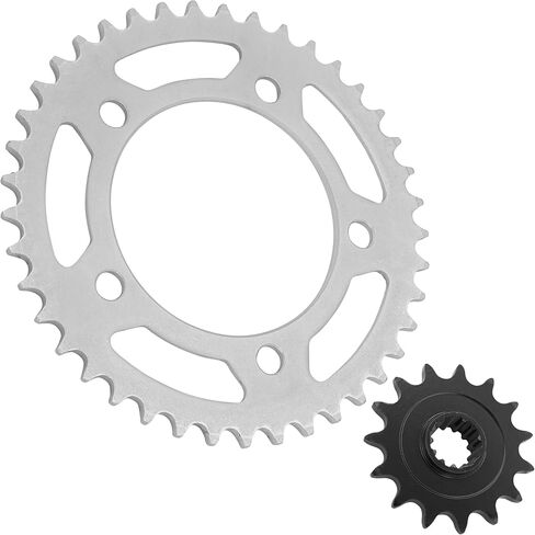 Caltric Front Rear Drive Chain Sprockets Compatible with Honda CBR500R 2013-2021 23801-MGZ-J01 23801-MGZ-J00 41201-MKP-J00 41201-MGZ-D00 in Saudi Arabia