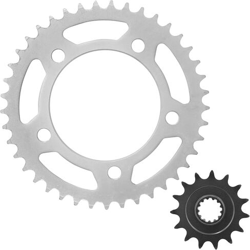 Caltric Front Rear Drive Chain Sprockets Compatible with Honda CBR500R 2013-2021 23801-MGZ-J01 23801-MGZ-J00 41201-MKP-J00 41201-MGZ-D00 in Saudi Arabia