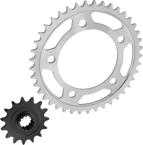Caltric Front Rear Drive Chain Sprockets Compatible with Honda CBR500R 2013-2021 23801-MGZ-J01 23801-MGZ-J00 41201-MKP-J00 41201-MGZ-D00 in Saudi Arabia