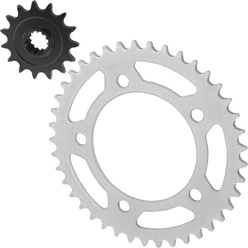 Caltric Front Rear Drive Chain Sprockets Compatible with Honda CBR500R 2013-2021 23801-MGZ-J01 23801-MGZ-J00 41201-MKP-J00 41201-MGZ-D00 in Saudi Arabia