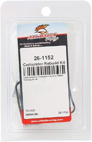 All Balls 26-1152 Carburetor Repair Kit (26-1152 Yamaha TW200 Trailway 2001-2015) in Saudi Arabia