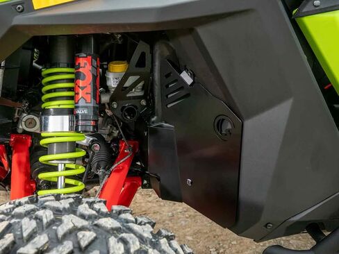 SuperATV Heavy Duty Black Inner Fender Guards for 2022-2024 Polaris RZR Pro R/Turbo R | 1 Pair | 1/8" Aluminum Plating | 5X Stronger Than Your Factory Firewall | Bolts Directly to Your Frame in Saudi Arabia