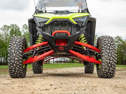 SuperATV Heavy Duty Black Inner Fender Guards for 2022-2024 Polaris RZR Pro R/Turbo R | 1 Pair | 1/8" Aluminum Plating | 5X Stronger Than Your Factory Firewall | Bolts Directly to Your Frame in Saudi Arabia