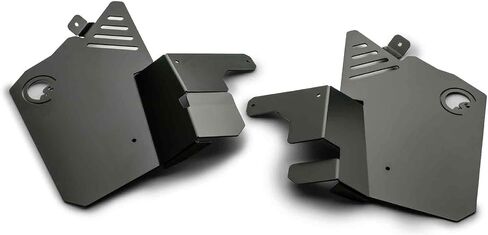 SuperATV Heavy Duty Black Inner Fender Guards for 2022-2024 Polaris RZR Pro R/Turbo R | 1 Pair | 1/8" Aluminum Plating | 5X Stronger Than Your Factory Firewall | Bolts Directly to Your Frame in Saudi Arabia