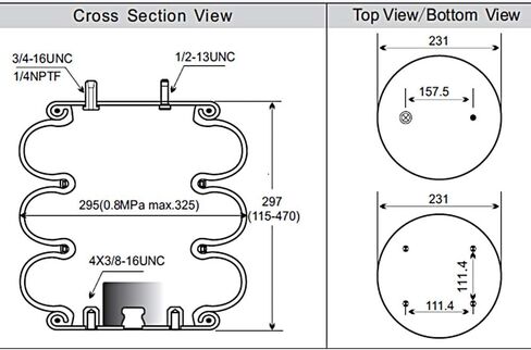 Air Spring Struts Suspension Kits SCITOO Shocks Struts Suspensions replacement W01-358-8033 Truck Airmatic kits Universal Air Ride Suspension Pack of 1 in Saudi Arabia